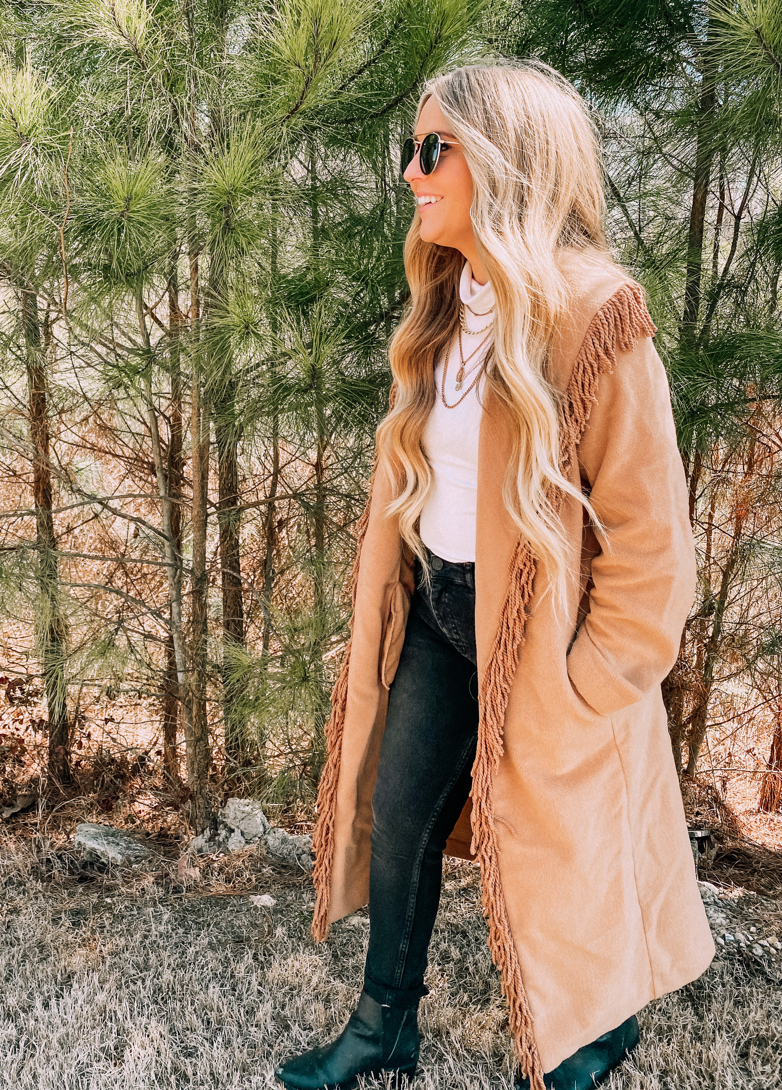 Nuuly Fringe Coat